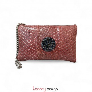 Pink fish leather Tilapia Wallet